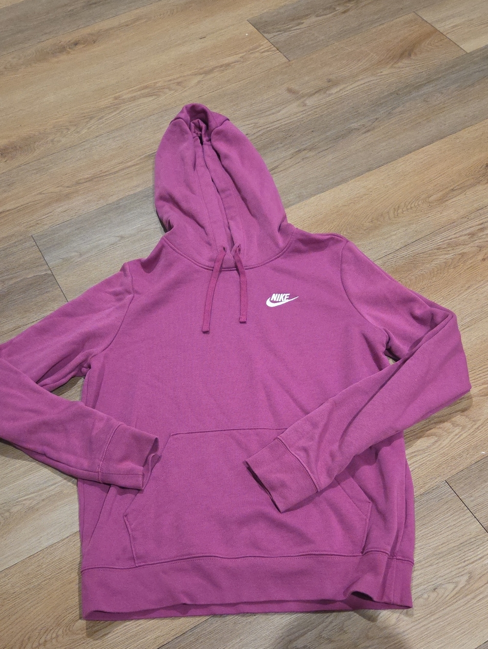 Nike Women's Pink Purple  Hooded Pullover Sweatshirt